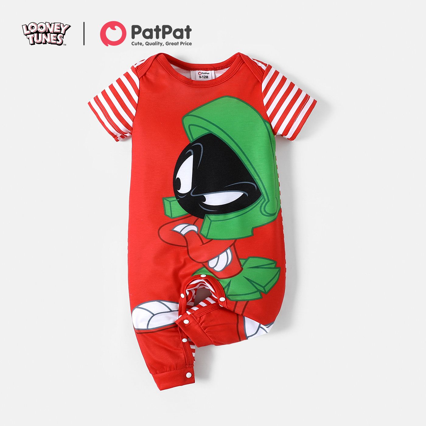 

Looney Tunes Baby Boy/Girl Cartoon Animal Print Short-sleeve Jumpsuit