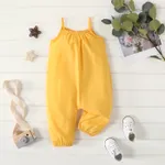 Bebé Unisex Camiseta sin mangas Básico Monos Amarillo