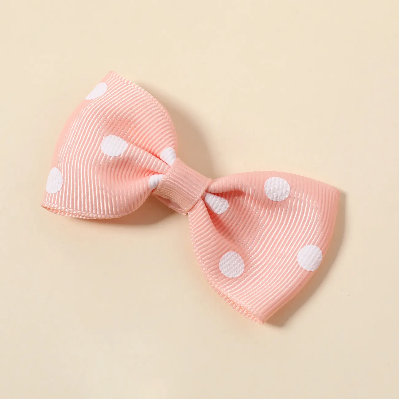 10-pack Ribbed Polka Dots Bow Hair Clips Hair Accessories for Girls Multi-color big image 1