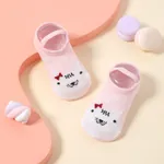 Baby / Toddler Cartoon Elastic Strap Non-slip Grip Socks Pink