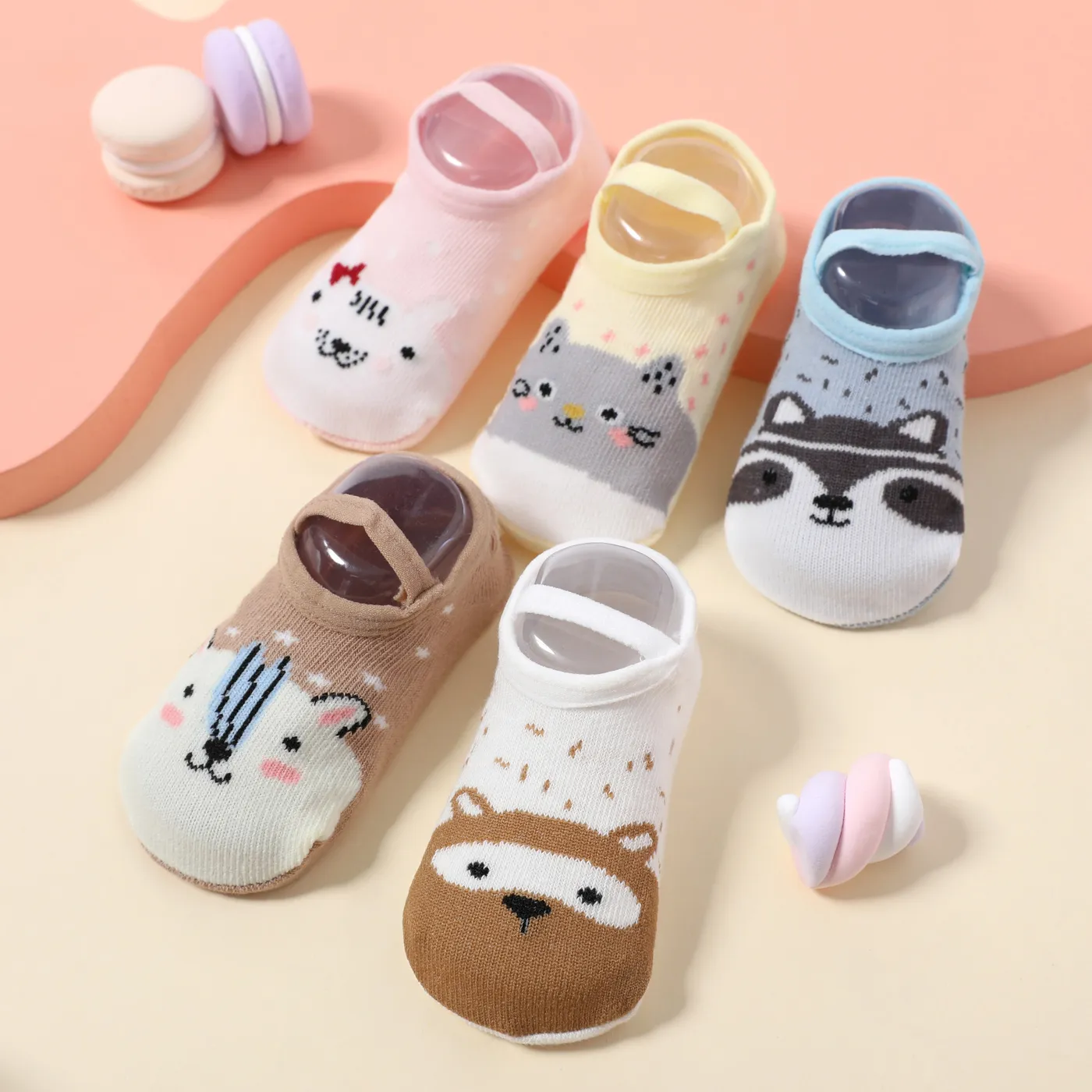 Baby / Toddler Cartoon Elastic Strap Non-slip Grip Socks  image 3