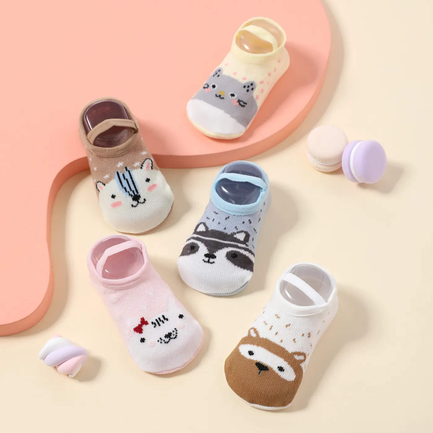 Baby / Toddler Cartoon Elastic Strap Non-slip Grip Socks  image 4