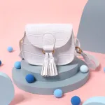 sac à bandoulière décoré de pampilles en relief pour tout-petits / enfants Blanc