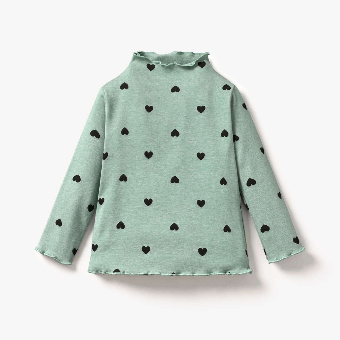 Baby / Toddler Girl Pretty Heart Allover Solid Top