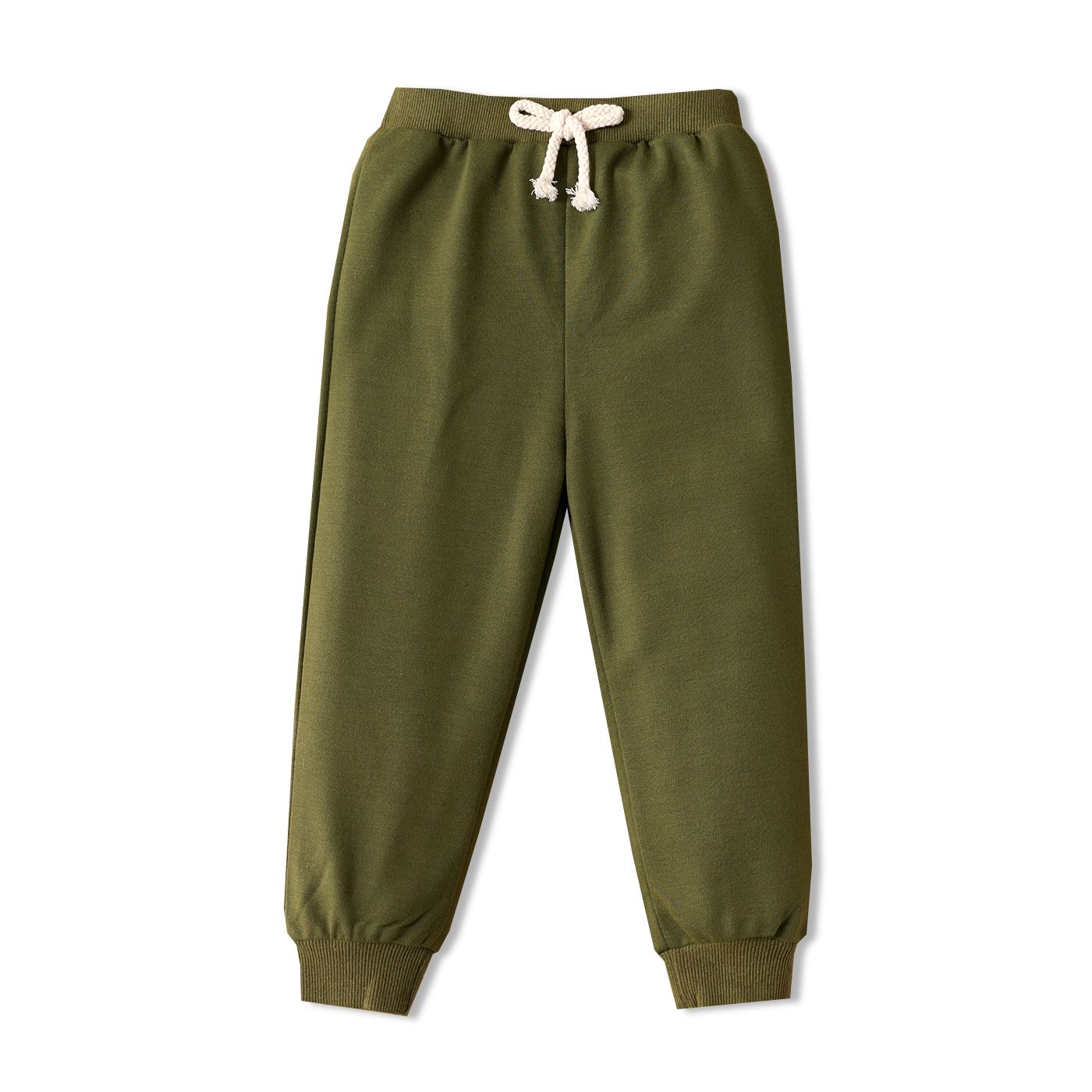 Toddler Boy Solid Color Casual Joggers Pants Sporty Sweatpants For Spring And Autumn