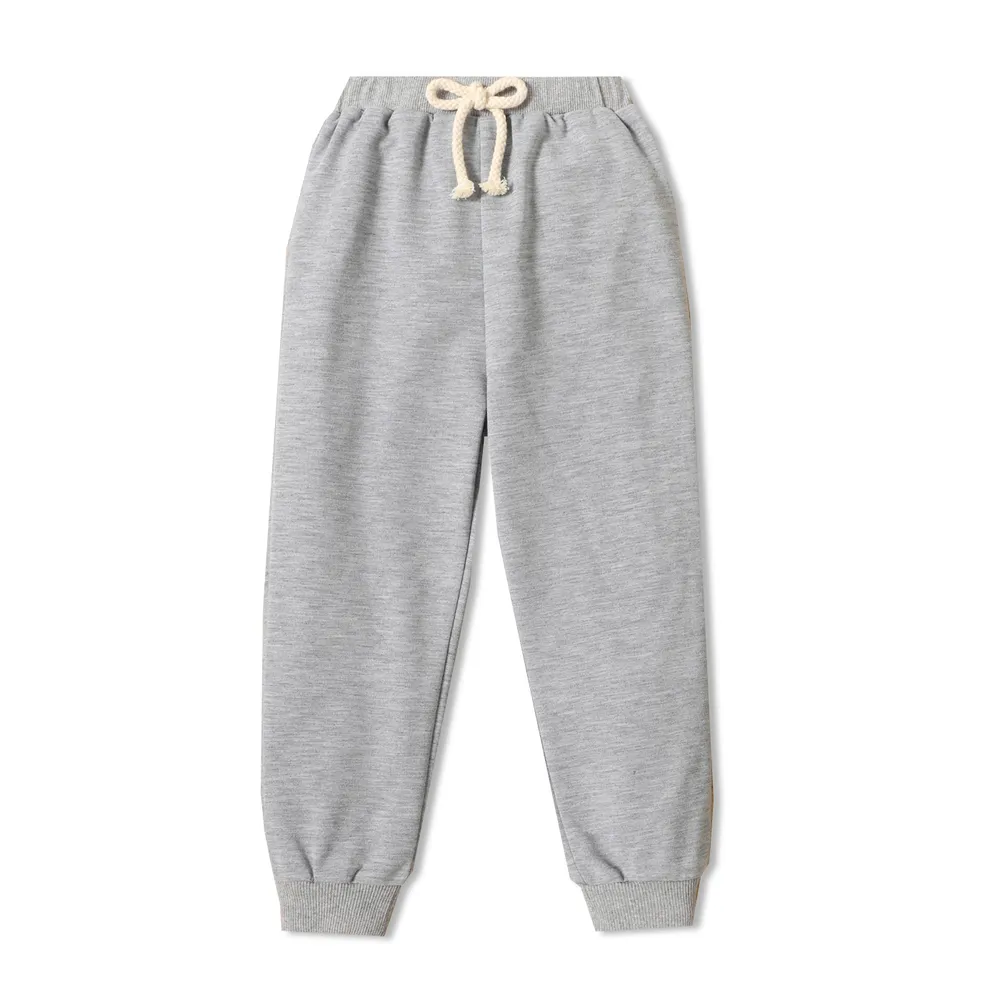 Toddler Boy Solid Color Casual Joggers Pants Sporty Sweatpants for Spring and Autumn  big image 1