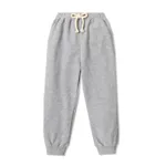 Toddler Boy Solid Color Casual Joggers Pants Sporty Sweatpants for Spring and Autumn Light Grey