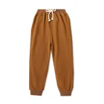 Toddler Boy Solid Color Casual Joggers Pants Sporty Sweatpants for Spring and Autumn Khaki