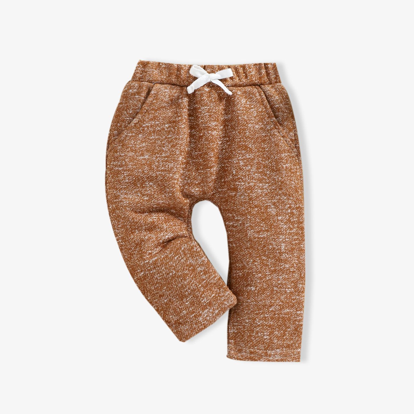 Pantalon Bébé Garçon/fille 95% Coton Chiné Taille élastiquée