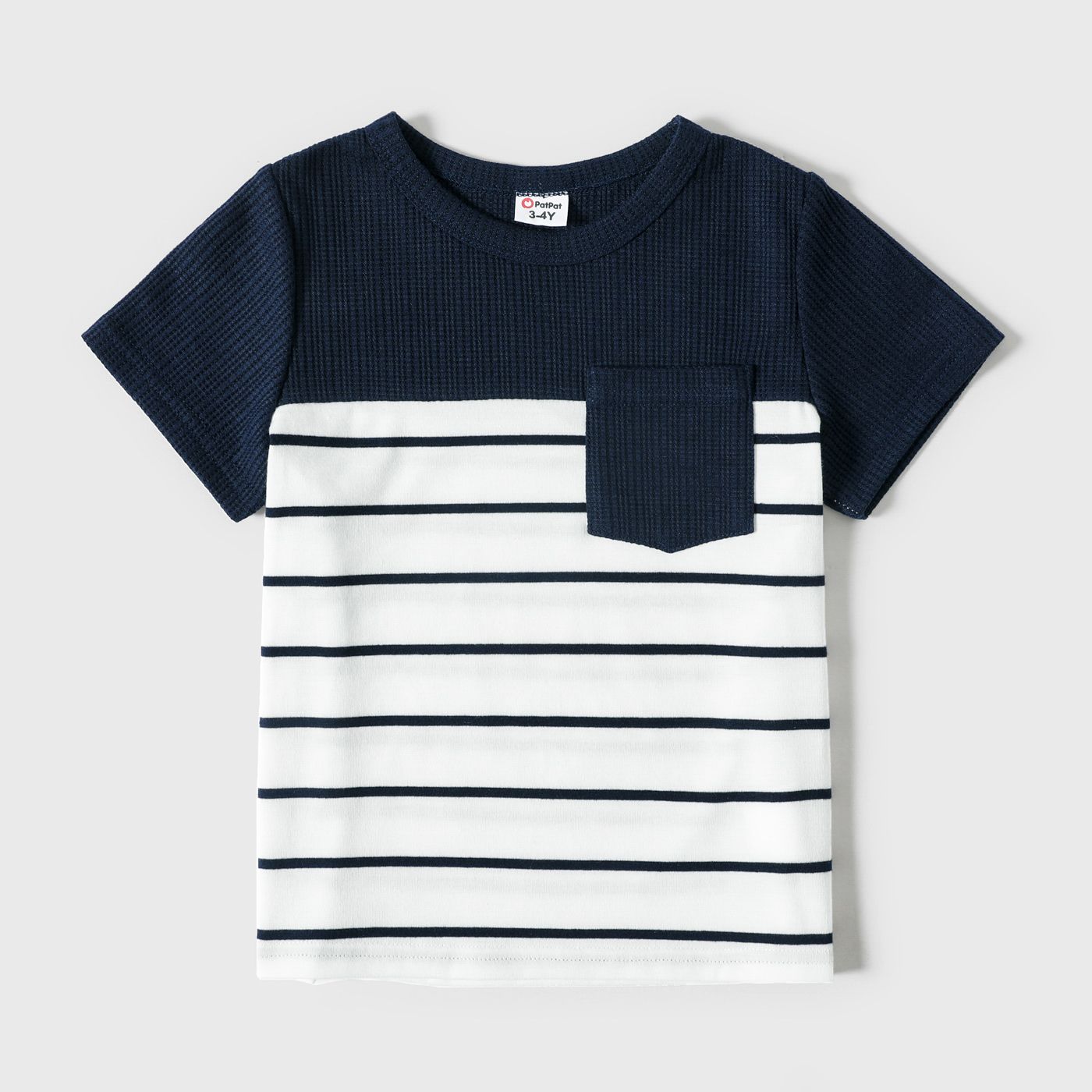 Family Matching Solid Spaghetti Strap Dresses And Striped Colorblock Short-sleeve T-shirts Sets