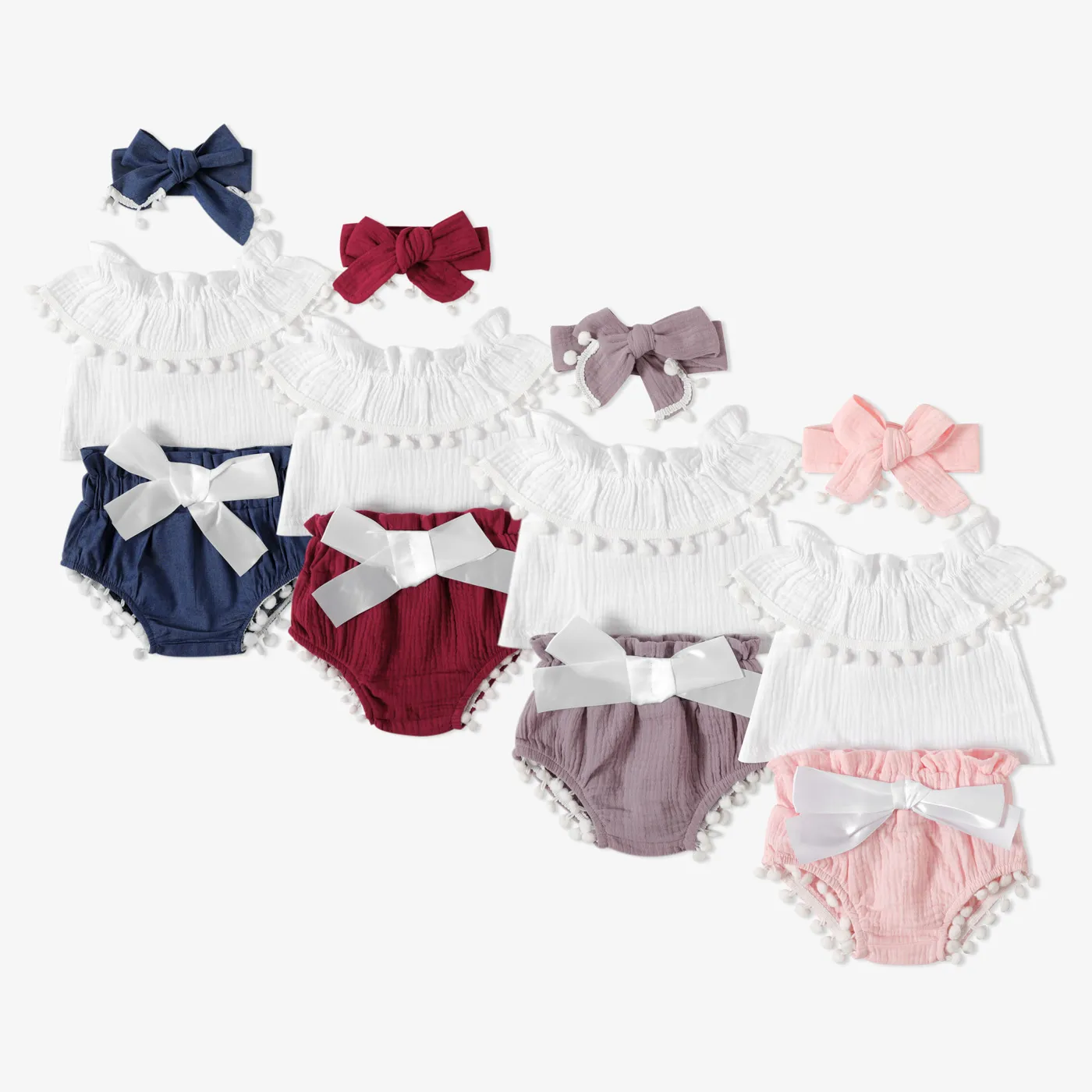 3pcs Baby Girl Sexy Baby's Sets