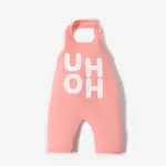 Baby / Toddler Trendy Letter Print Strappy Onesies Light Pink