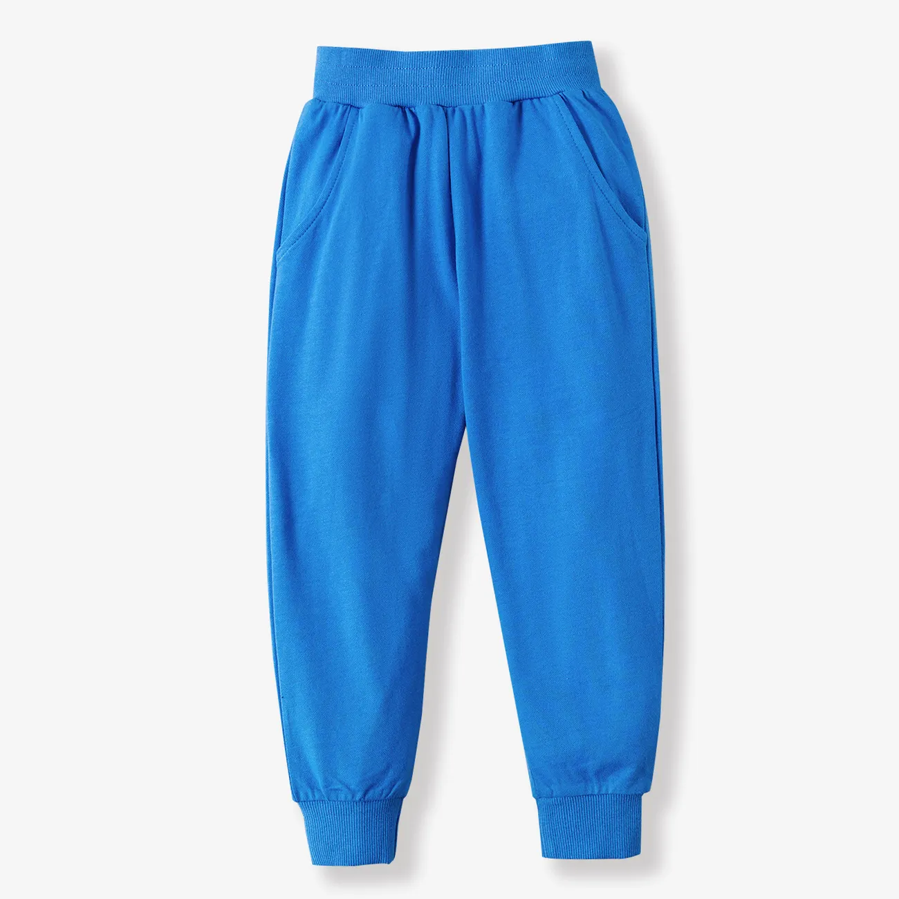 bebé / pantalones casuales de bolsillo sólido niño Azul big image 1