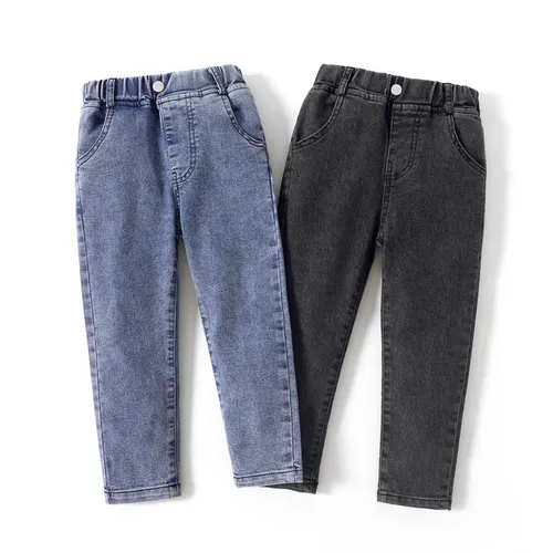 Toddler Boy Casual Elasticized Denim Jeans