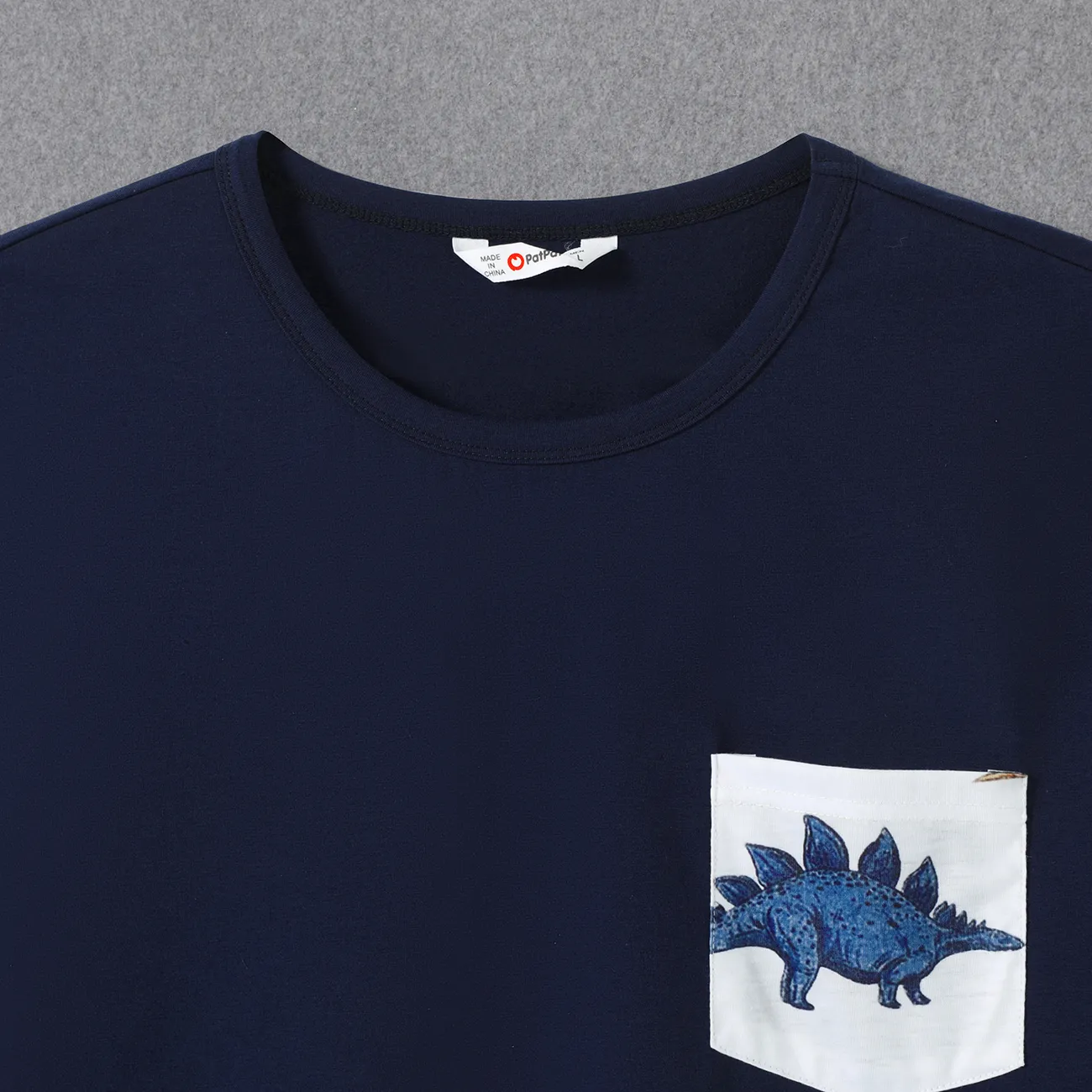 Looks familiares Dinosaurio Camiseta sin mangas Conjuntos combinados para familia Conjuntos azul real big image 1