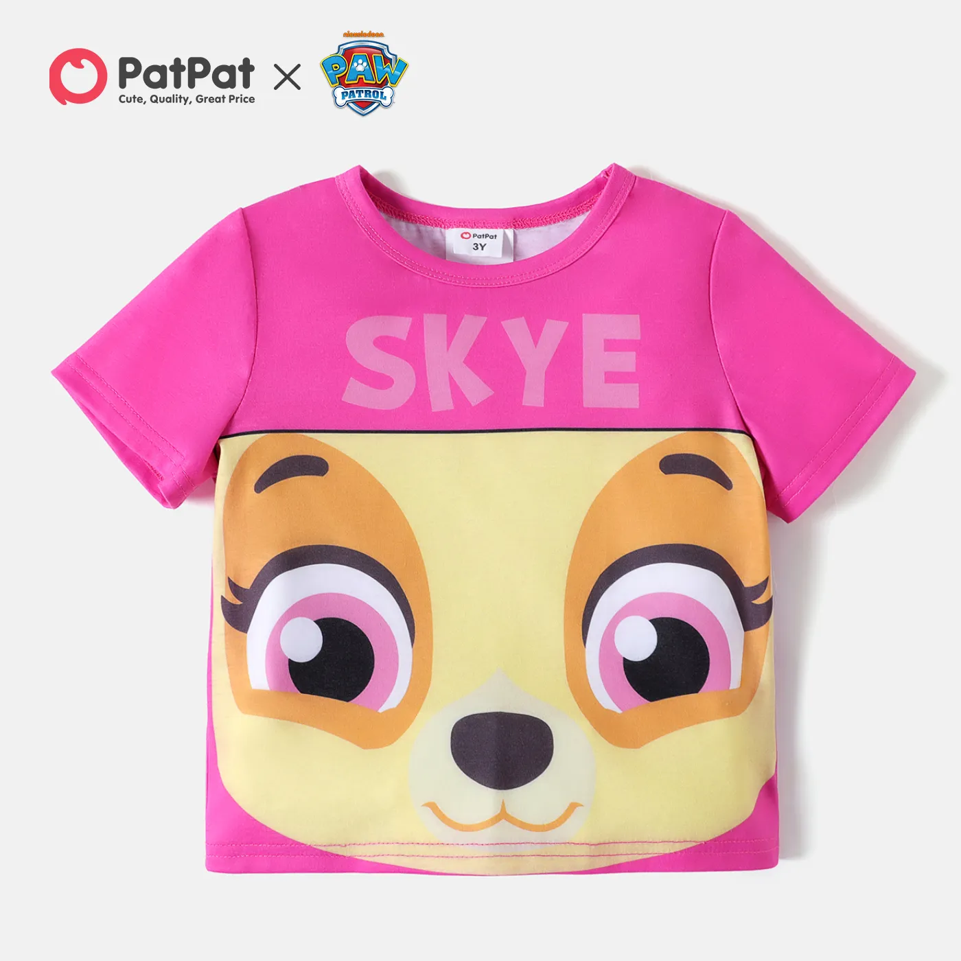 PAW Patrol Toddler Boy/Girl Pups Graphic Short-sleeve Tee Hot Pink