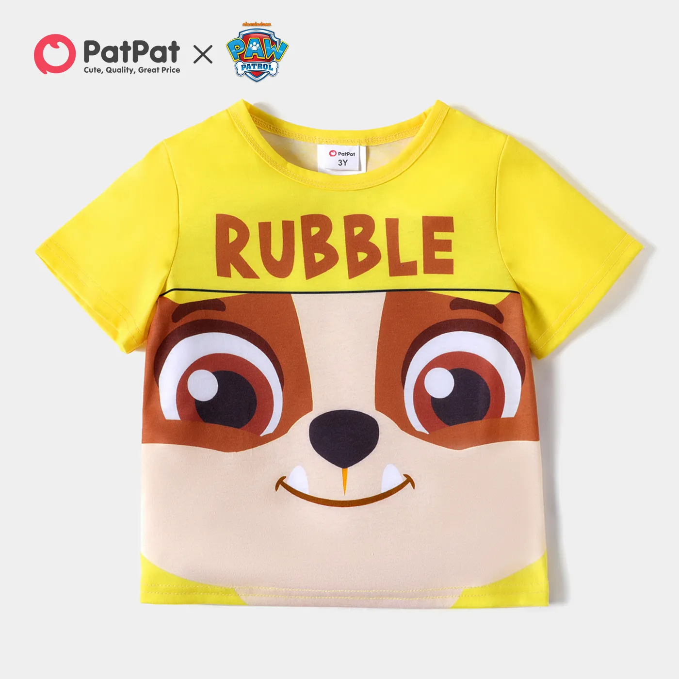 PAW Patrol Toddler Boy/Girl Pups Graphic Short-sleeve Tee Yellow