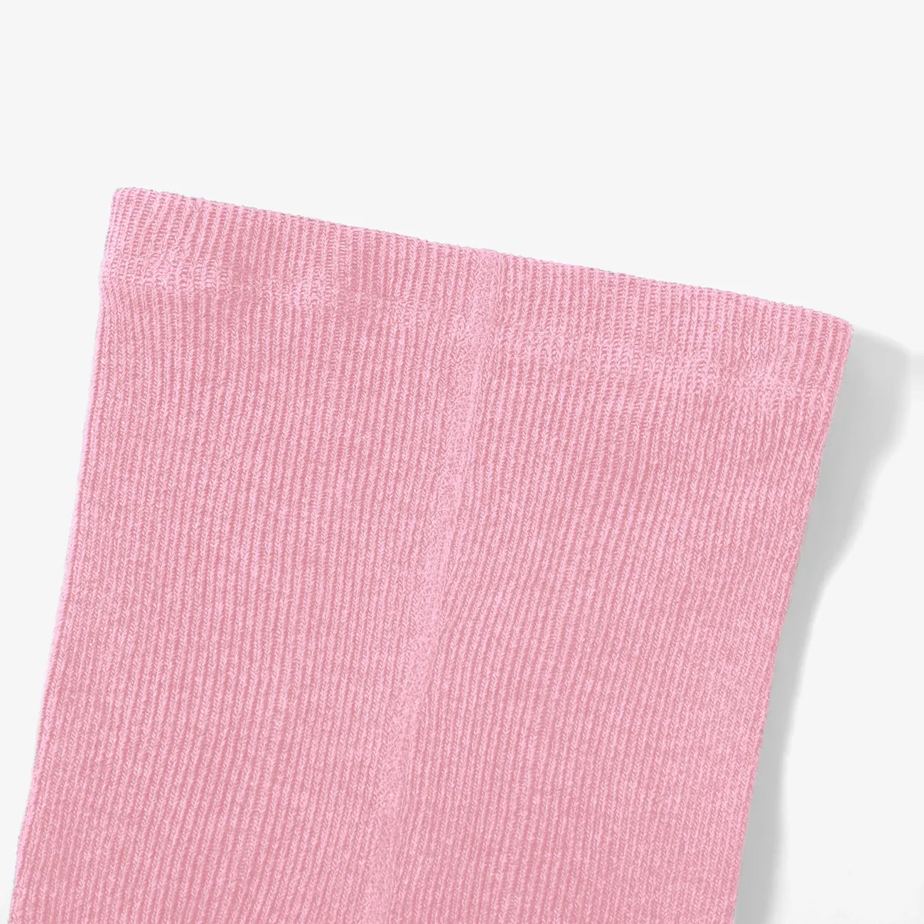 Baby / Toddler Girl Solid Knitted Ruffled Leggings Pink big image 1