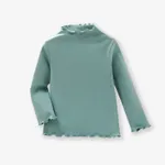 Baby / Toddler Solid Long-sleeve Casual Tee Mint Green