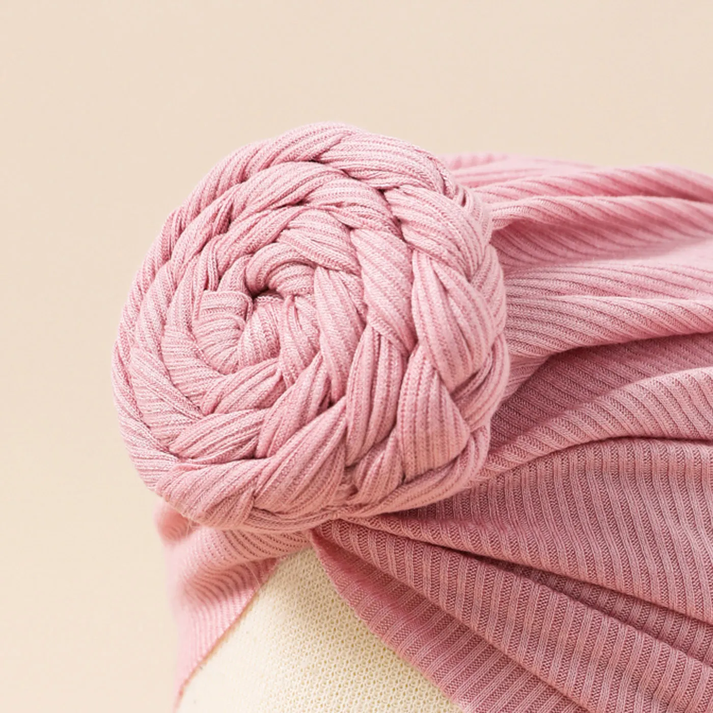 Pure Color Swirl Flower Headband Turban for Mom and Me  big image 7