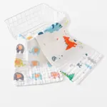 2er-Pack Babyhandtücher aus 100 % Baumwolle, 6-lagiges, weiches, saugfähiges Baby-Taschentuch mit hoher Dichte Farbe-C