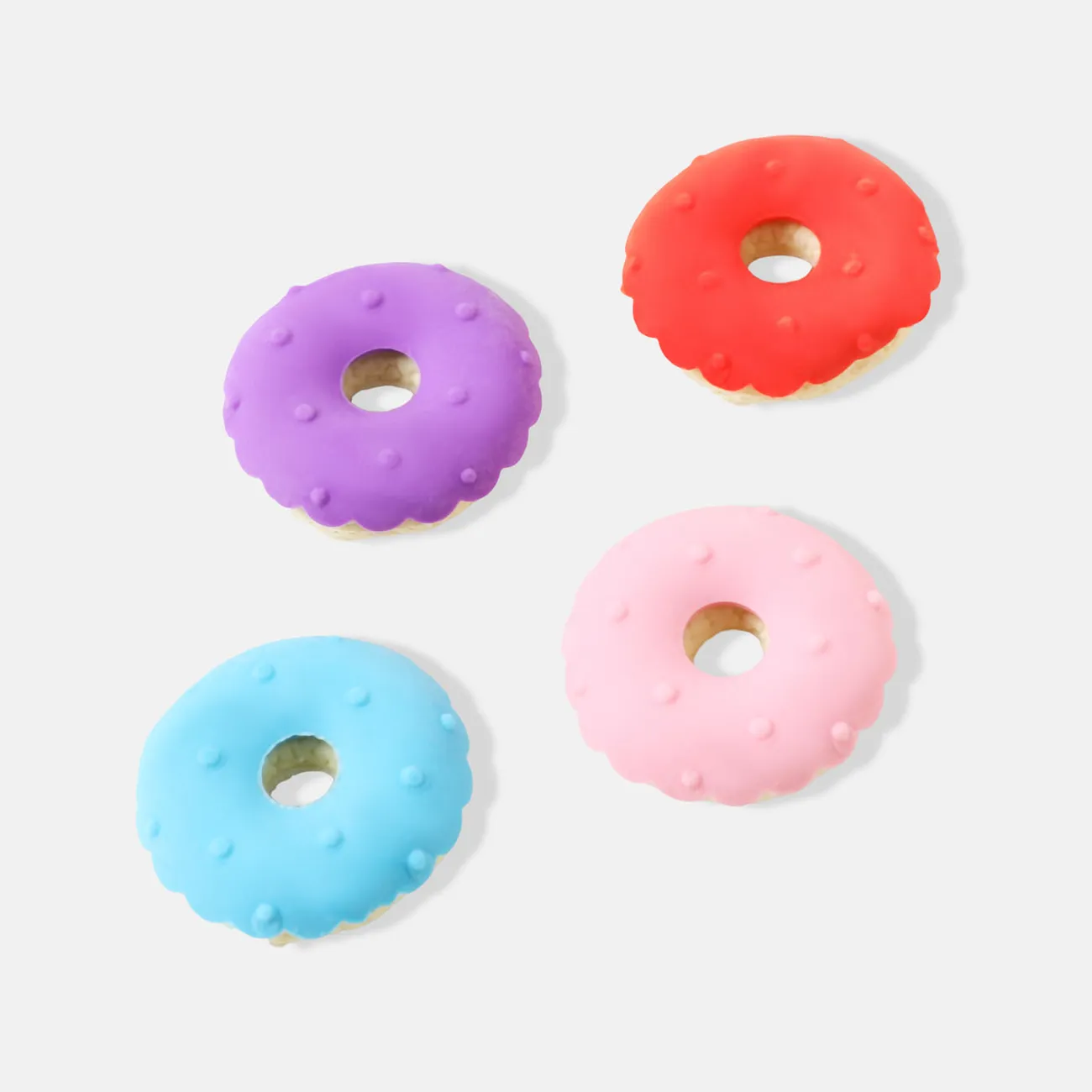 Borradores de comida lindos borradores de postre de donut 3d conjunto de regalos de juguete para niños recompensas en el aula suministro de papelería para estudiantes Rosa claro big image 1
