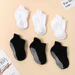 6-pairs Baby Simple Solid Non-slip Glue Grip Socks  image 2