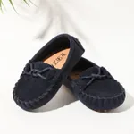حذاء سهل الارتداء بتفاصيل غرزة للأطفال الصغار ازرق غامق