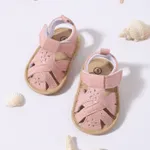 Baby / Toddler Hollow Out Solid Prewalker Shoes Pink