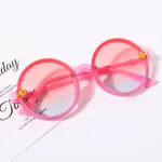Kids Bee Decor Vintage Round Frame Glasses (Random Glasses Case Color) Pink