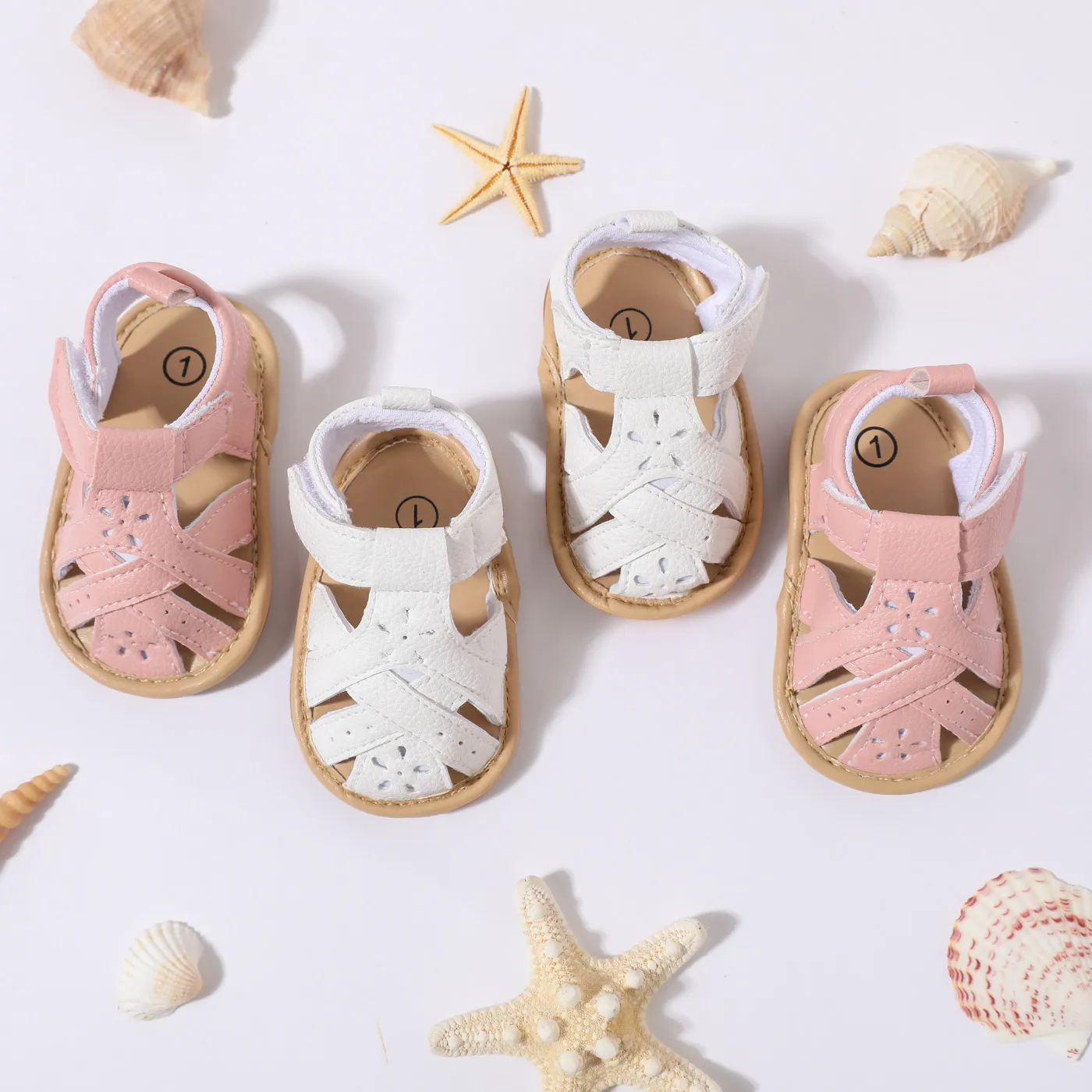 Baby / Toddler Hollow Out Solid Prewalker Shoes  image 2