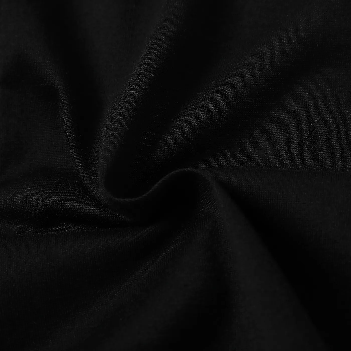 طفل فتاة بلون u طوق المتسابق الخلفي بلا أكمام ثوب فضفاض أسود image 5