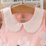 100% Cotton Baby Girl Peter Pan Collar Floral Print Tank Dress  image 3