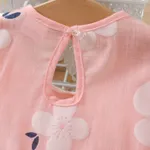 100% Cotton Baby Girl Peter Pan Collar Floral Print Tank Dress  image 5