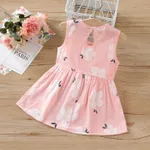 100% Cotton Baby Girl Peter Pan Collar Floral Print Tank Dress  image 2