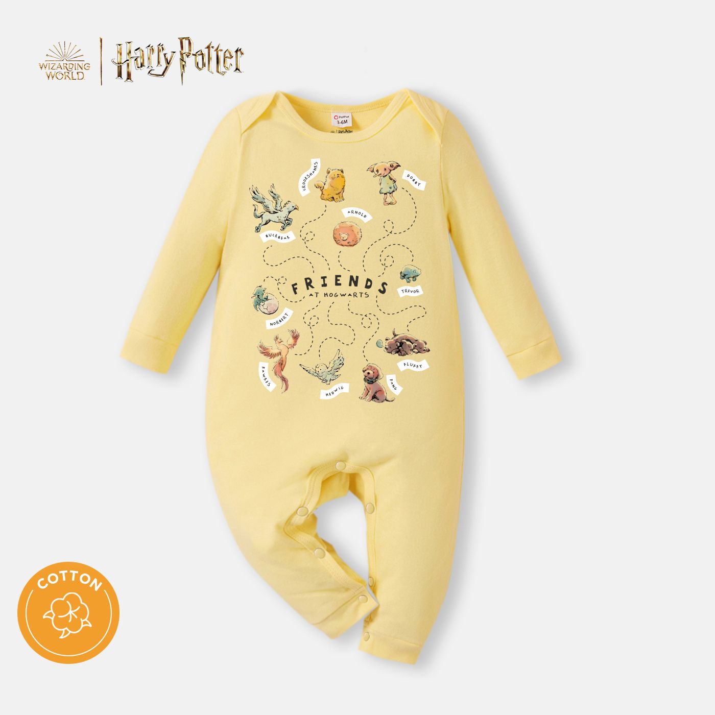 

Harry Potter Baby Boy/Girl 100% Cotton Stripe and Allover Jumpsuit