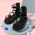 Toddler / Kid Non-slip Solid Gladiator Sandals Black
