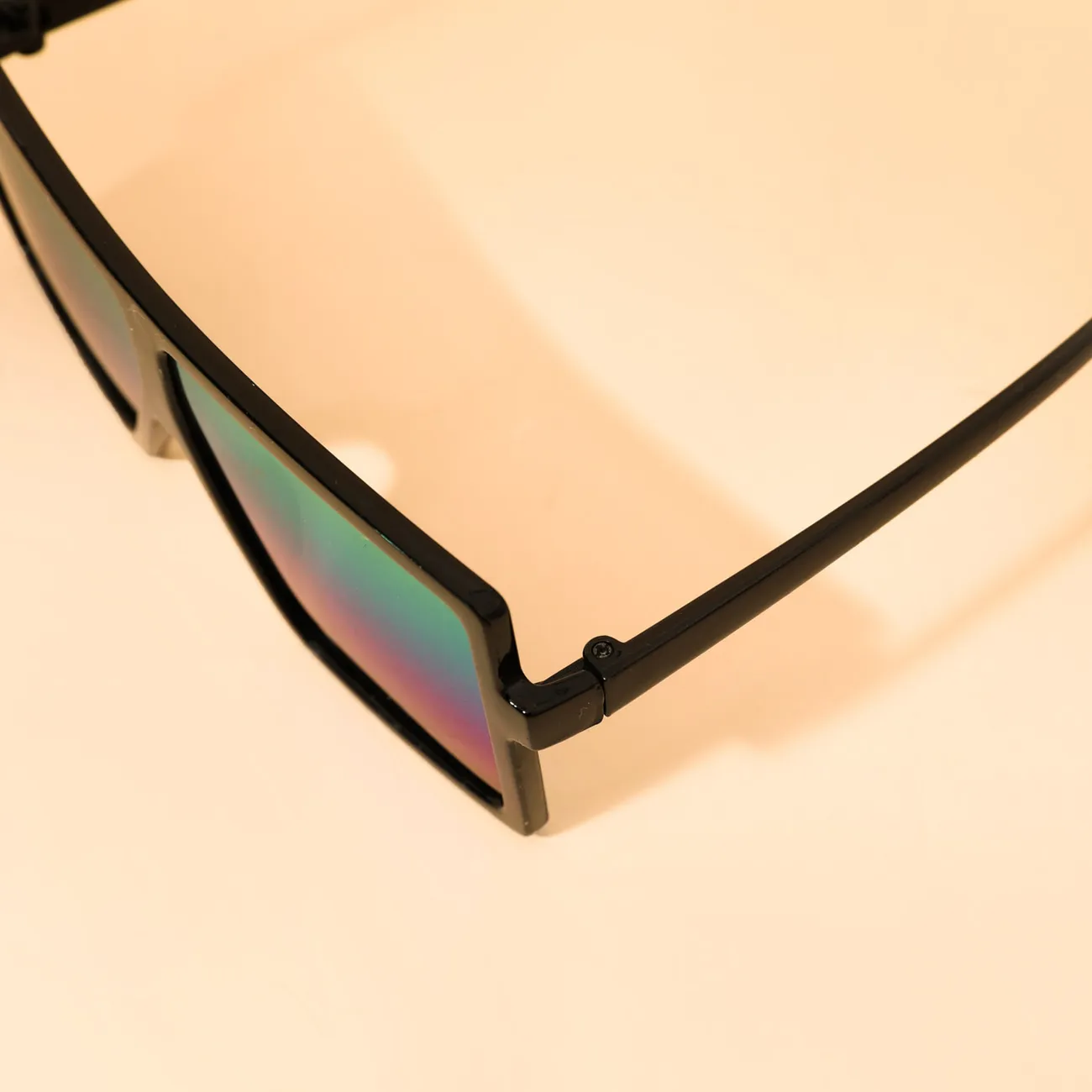 نظارات أزياء مسطحة أعلى أسود لأمي ولي متعدد الألوان big image 1
