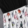 Family Matching Dinosaur Print Dresses and Short-sleeve T-shirts Sets   image 3