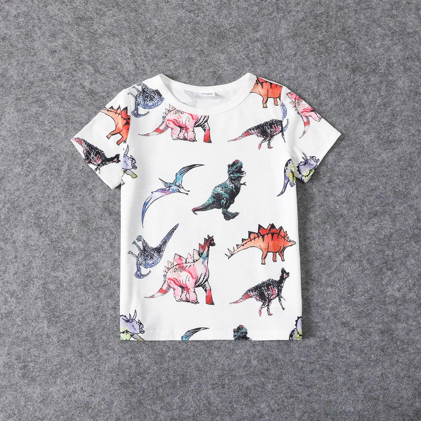 

Family Matching Allover Dinosaur Print Spliced Black Cami Dresses and Short-sleeve T-shirts Sets