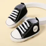 Baby / Toddler Letter Graphic Solid Prewalker Shoes Black
