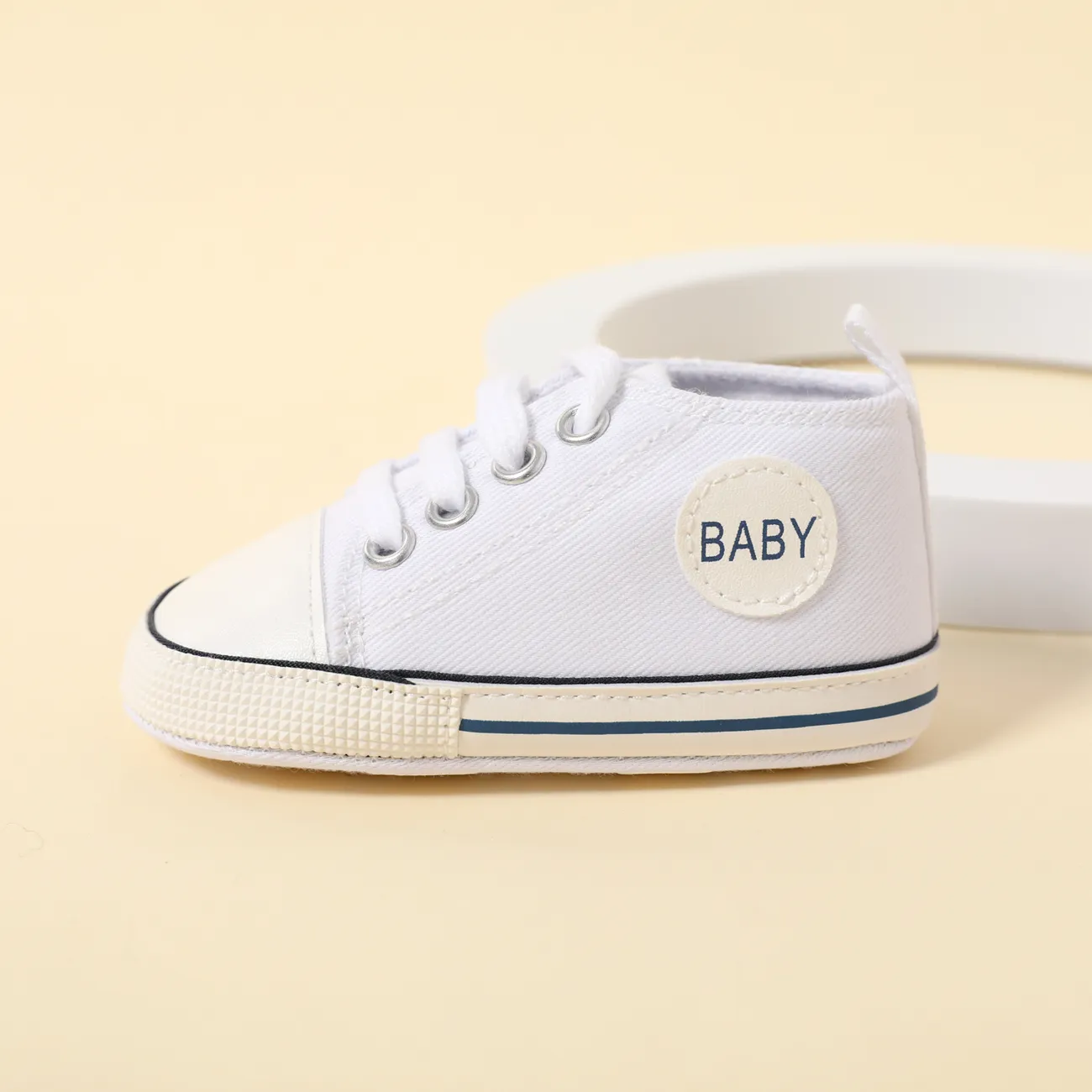 Bebé Unisex Informal Color liso Calzado de bebé Blanco big image 1