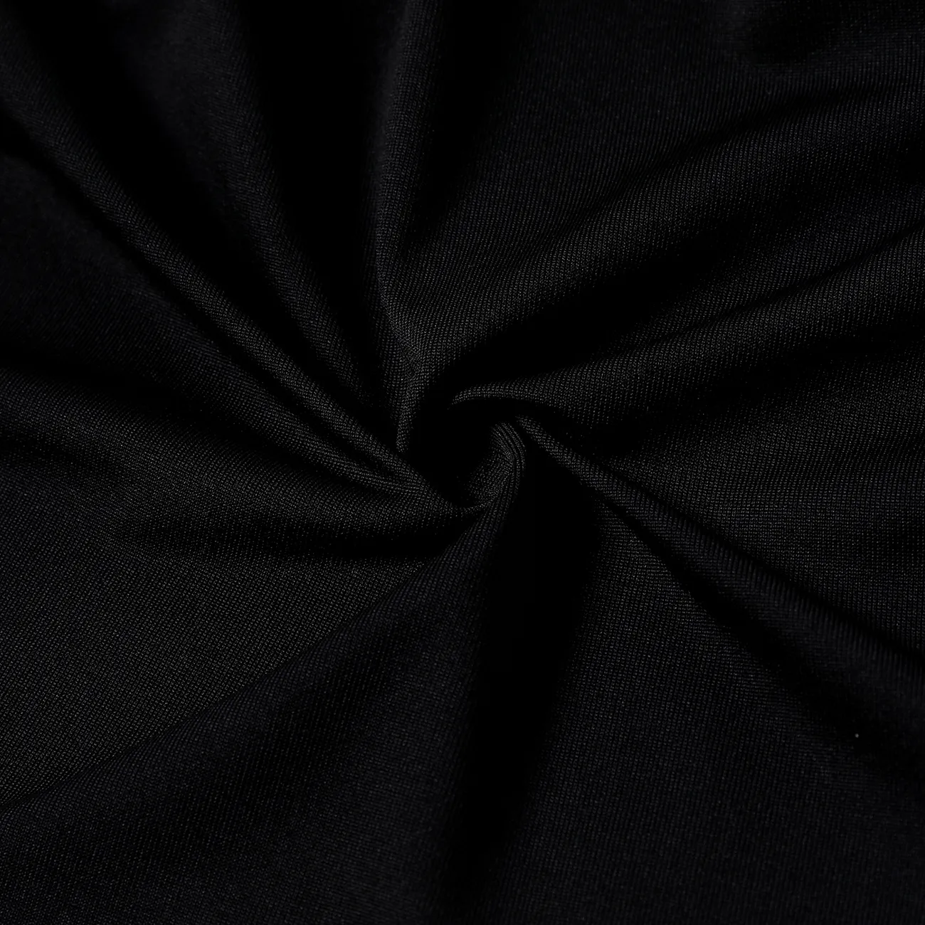 طفل فتاة بلون طماق تنورة مرنة أسود big image 1