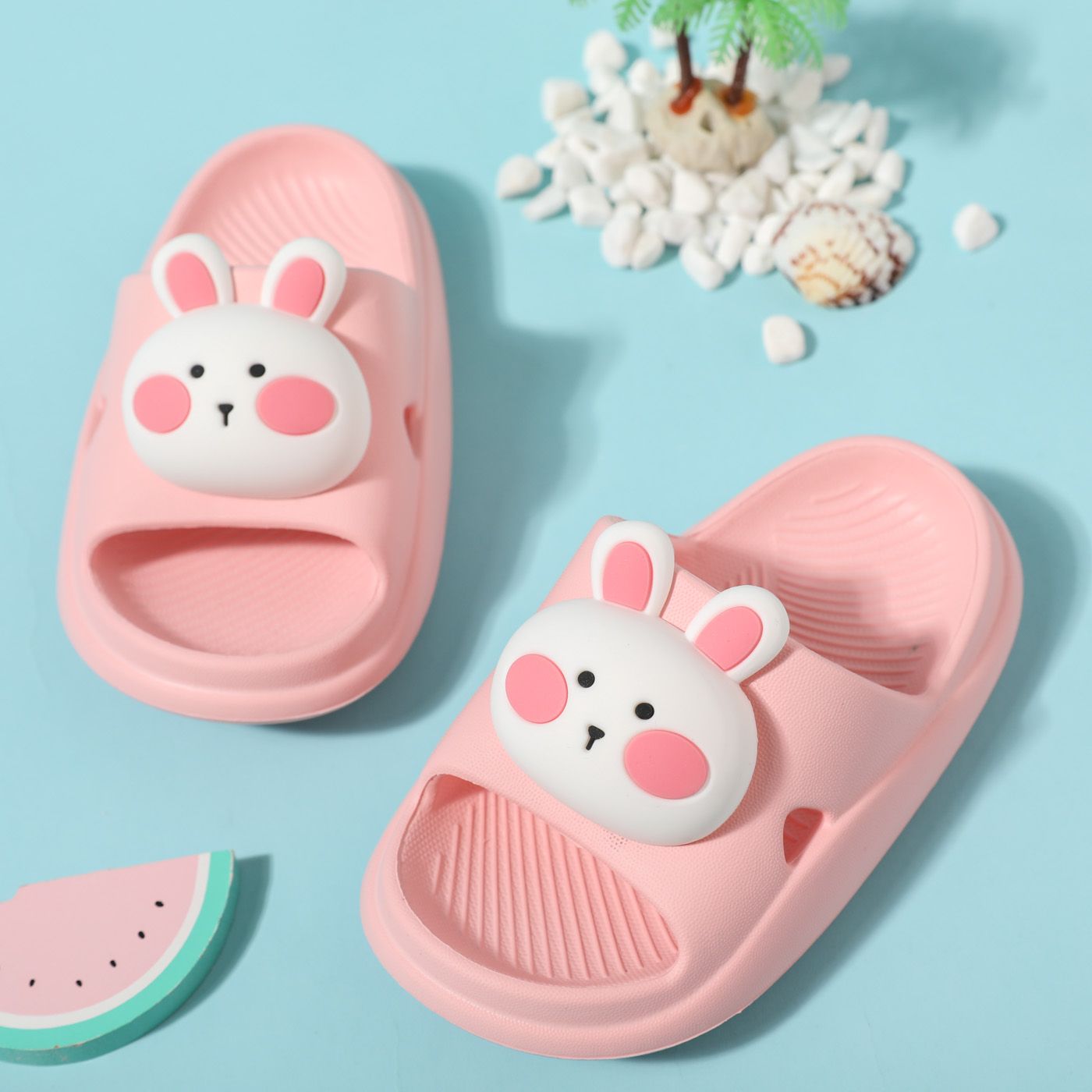 

Toddler / Kid 3D Cartoon Animal Design Soft Comfortable Anti-skid Home Slippers Shower Outdoor Slippers