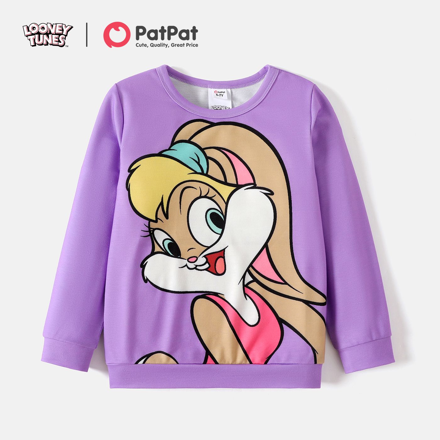 

Looney Tunes Kid Girl Characters Print Pullover Sweatshirt