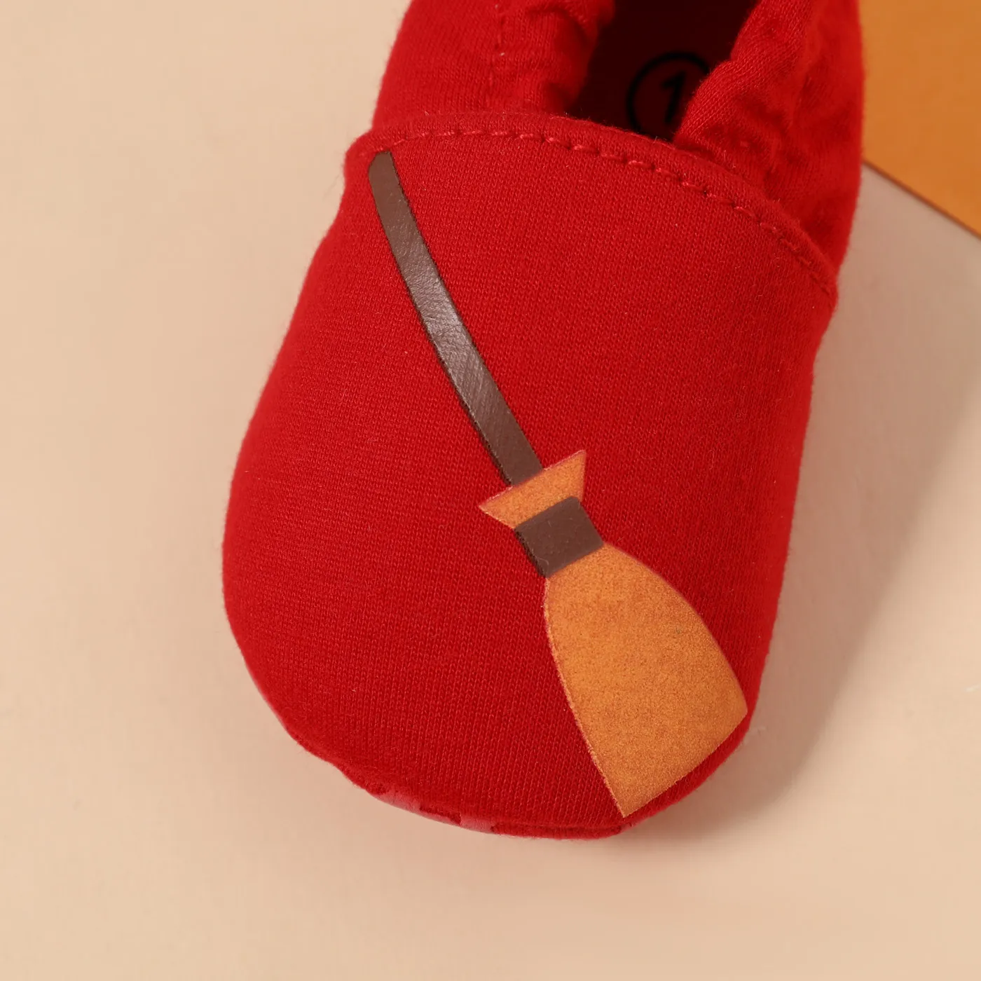Baby / Toddler Halloween Pumpkin Pattern Red Prewalker Shoes Red image 5
