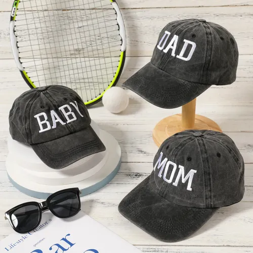 Family Matching Letter Embroidered Baseball Cap