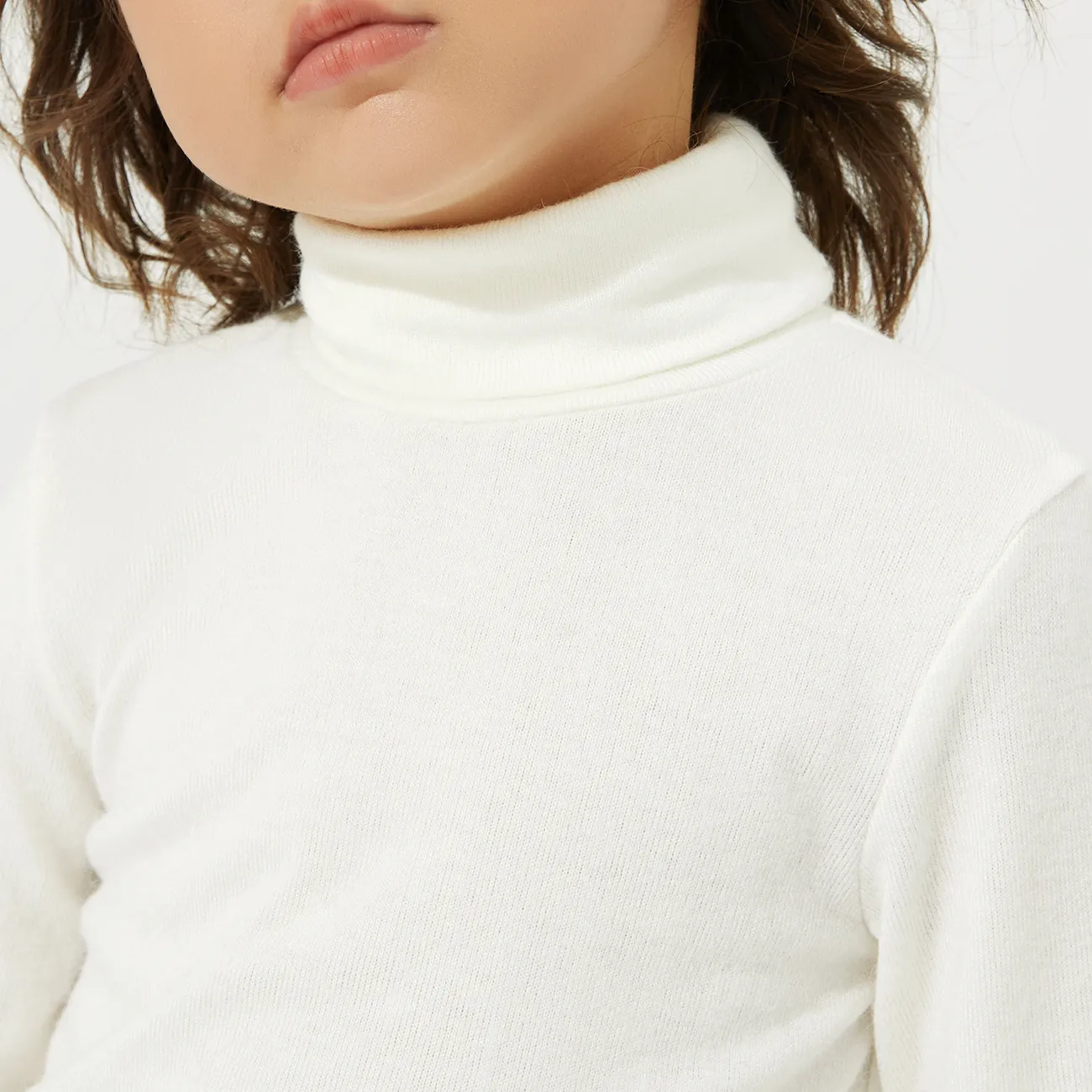 Niño pequeño Unisex Informal Suéter Blanco big image 1