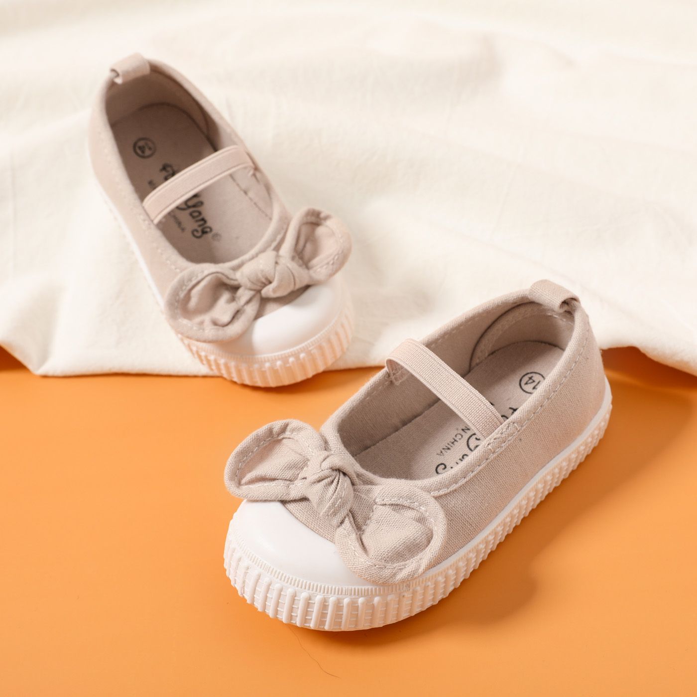 

Toddler / Kid Bow Decor Elastic Strap Casual Shoes