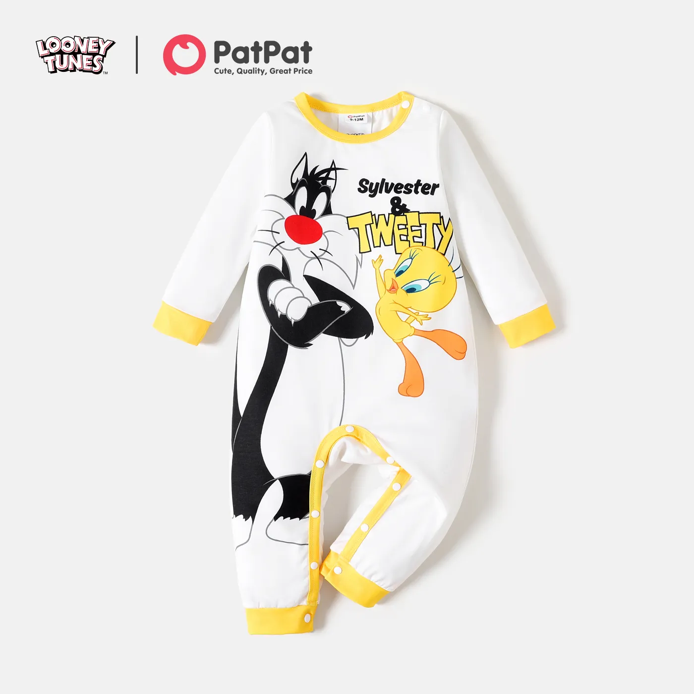 

Looney Tunes Baby Boy/Girl Colorblock Long-sleeve Graphic Jumpsuit